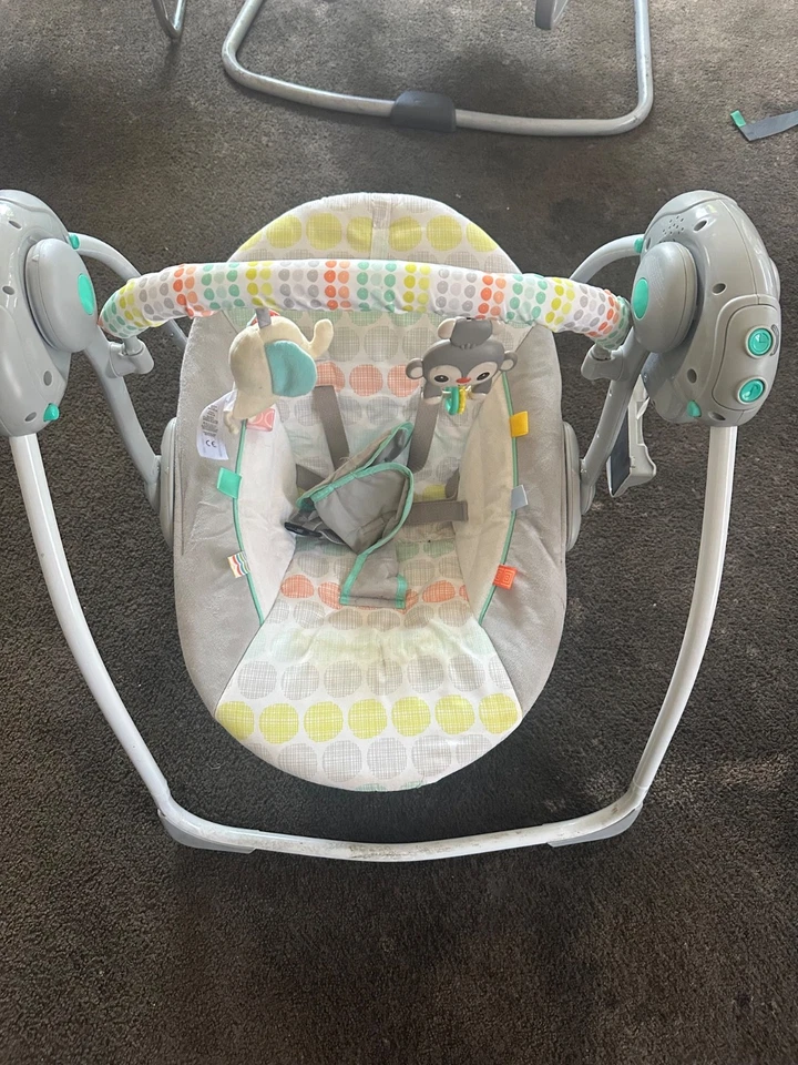 Columpio portátil para bebé Bright Starts 11803 caprichoso salvaje Foto 1 de 1