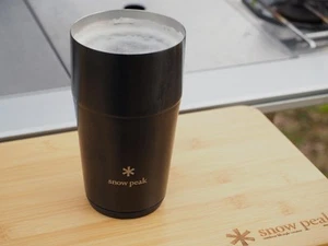 Snow Peak Thermo Tumbler 470 Luster Black Camping Outdoor - Picture 1 of 4