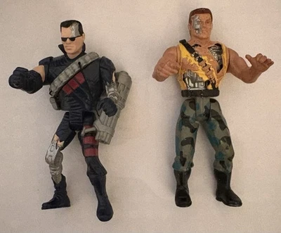 Kenner 1993 T-800 TERMINATOR 2 3D & 1991 Arnold Schwarzenegger Action Figures - Image 1 of 4
