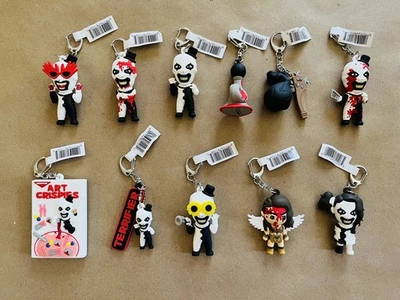 Set Completo 11 Clip Borsa Personaggi Terrifier Serie 1 Spirit Esclusiva Halloween  - Immagine 1 di 4