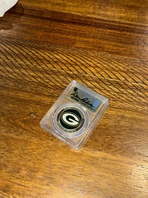 NFL X Celebrity Mint 2025 - Firmado Dave Robinson 1 oz redondo plata .999 Foto 1 de 4