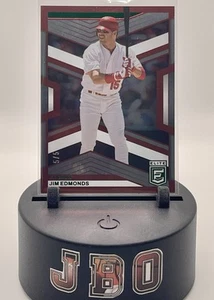 2023 Panini Chronicles Donruss Elite Bookend 5/5 Jim Edmonds Red Green Foil - Picture 1 of 3