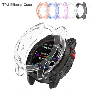 For Garmin Fenix 7 7X 7S Protector Cover Silicone Sports Solar Shell Case TPU - Picture 1 of 21