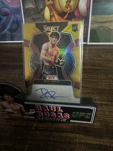 Raul Rosas Rookie True Gold Auto /10 2023 UFC Panini Select - Picture 1 of 4