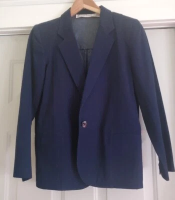 Blazer Vaquero Raro De Colección Gloria Vanderbilt para Murjani 1 Botón Talla Pequeña NUEVO Foto 1 de 4