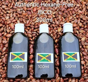 JAMAICAN BLACK CASTOR OIL 300ml (3x100ml BOTTLES) AUTHENTIC HEXANE-FREE, ORGANIC - Picture 1 of 1