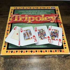 Tripoley Board Game Deluxe Mat Version Cadaco Complete from 2014, cards, chips+ - Picture 1 of 3