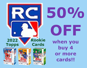 U PICK 2022 Topps Rookie Cards ⚾ 50% Off 4-or-more RC cards ⚾ Combine Shipping!!