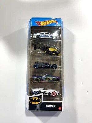 Paquete de 5 batimóvil Hot Wheels Batman Harley Quinn Joker Dark Night NUEVO Foto 1 de 4
