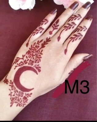 OMEKA India Henna Stencils Temporary Tattoo Hand Template Body Art Lace Stencil