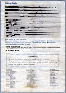 Listado de piezas de carrete de pesca Olympic - 830 - Imagen 1 de 2