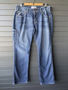 Ariat Rebar M4 Relaxed Boot Jeans Men's 32 Blue Denim Workwear Durable - Bild 1 von 6