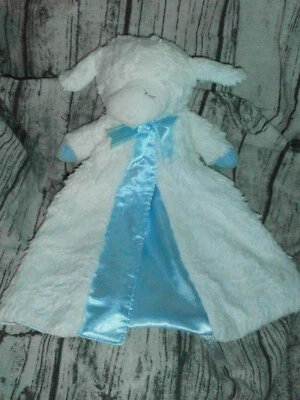 Manta de seguridad para bebé Gund Winky Lamb Huggybuddy azul blanco Lovey peluche niño Foto 1 de 3