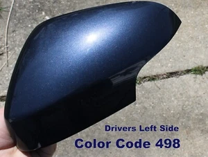 Volvo Left Hand Drivers side View Mirror COVE" Paint Code 498 Blue C70 C30 S80 + - Picture 1 of 12