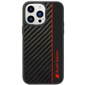 Audi Apple iPhone 14 Pro Schutzhülle Tasche Case Backcover Carbon Faserstreifen - Zdjęcie 1 z 6