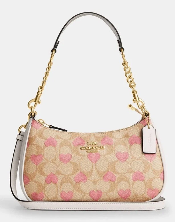 Coach Teri Women's Shoulder Bag - Gold/Light Khaki (CP190)