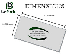 Clear Acrylic Sheet, Plexiglass Sheet, Plastic Sheet - Choose Size and Thickness