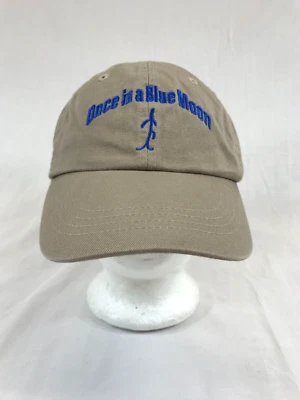 Gorra de béisbol Once in a Blue Moon con hebilla sombrero Pat verde motte lona bordado Foto 1 de 4