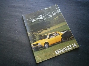 Catalogue prospectus voiture pub auto: Renault R 14 - Picture 1 of 9