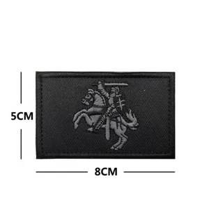 Embroidered Knights Templar Tactical Army Hook Loop Patch Fastener Emblem Badge - Picture 1 of 2