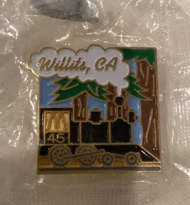 Prendedor McDonald's DE COLECCIÓN - Willits, CA Train 45 Logo - TOTALMENTE NUEVO - *RARO* - Imagen 1 de 2
