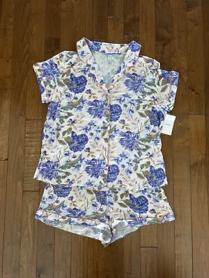 Conjunto de pijama de 2 piezas Nordstrom pantalones cortos manga corta top talla XL Foto 1 de 4