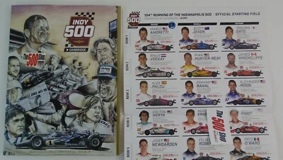 2020 Indianapolis 500 104TH Running Event Program W- Starting Line-Up - Image 1 of 4