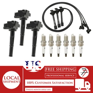 Ignition Coil & Spark Plug Kit For Toyota Tundra 3.4L V6 2000-2004 UF156 3pcs - Picture 1 of 8