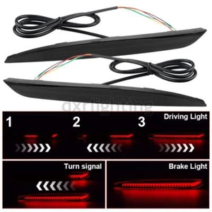 LED Rear Bumper Reflector Turn Signal Brake Tail Light For Tesla Model Y 2020-23 - Picture 1 of 11
