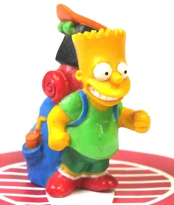 The Simpsons Bart Simpson Burger King PVC Figure Camping Bart 1990 - Picture 1 of 1