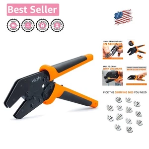 9-Inch Quick Change Crimping Tool for Efficient 26-4 AWG Connections - Picture 1 of 8