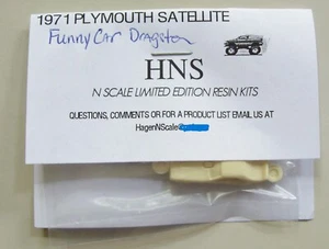 1/160 N scale 1971 Plymouth Funny Car resin kit - Picture 1 of 1