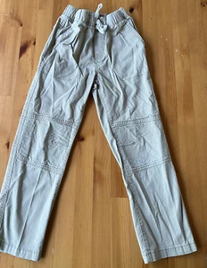 Cat & Jack Boys Tan Enforced Knee Adjustable Waist Straight Leg Pants - Size 7 - Picture 1 of 5