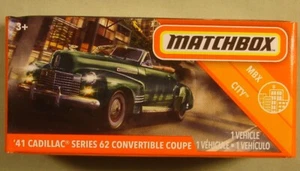 Matchbox Boxed '41 Cadillac Series 62 Convertible grün #9 "Power Grabs" 2020 - Bild 1 von 1