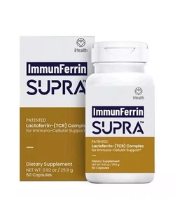 iHealth ImmunFerrin SUPRA NEW Lactoferrin Complex 60 Capsules - Picture 1 of 4