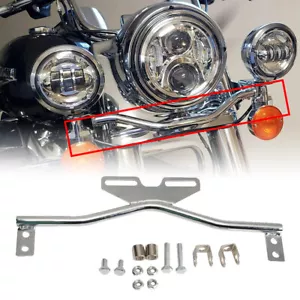 Driving Passing Spot Fog Turn Signal Light Mount Bracket For Harley Honda Suzuki - Picture 1 of 10