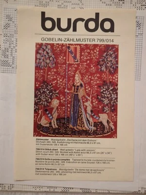 Tapiz Burda punta de aguja gráfico tapiz patrón de número 799 patrón de papel de colección Foto 1 de 4
