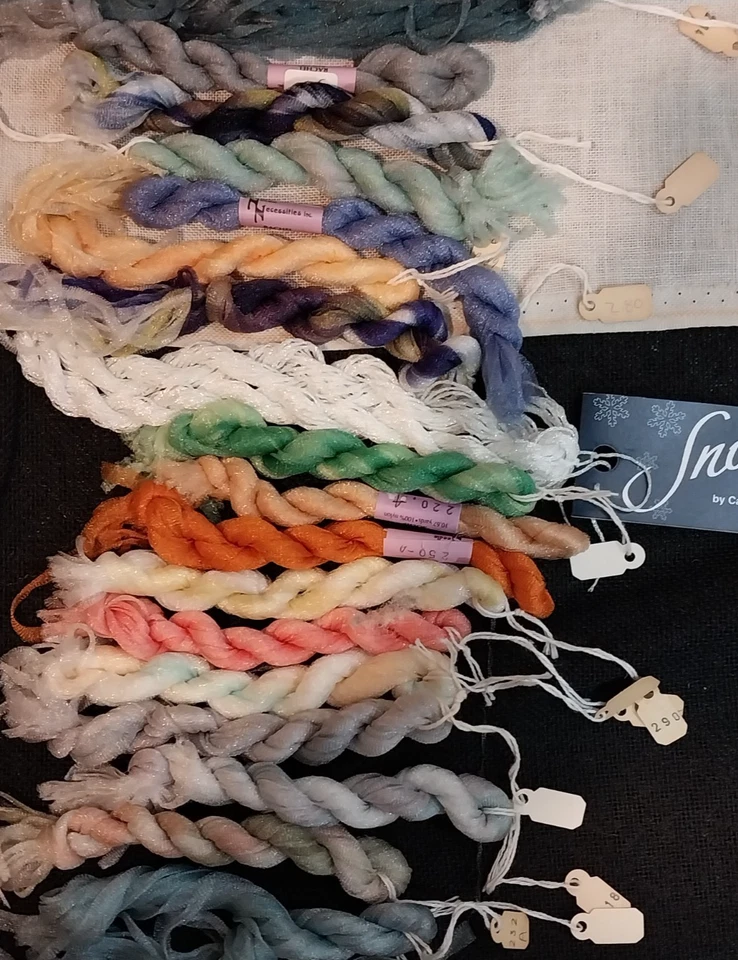 Lot(16+2) Needlepoint Necessities Overdyed Rachel + Caron Snow - Image 1 of 1