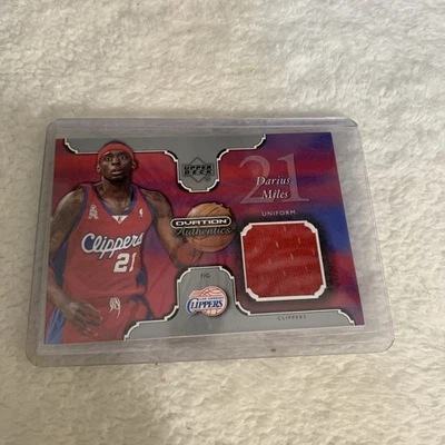 2002 Upper Deck Ovation Darius Miles Game Worn Relic #DM-U Clippers - Image 1 of 2