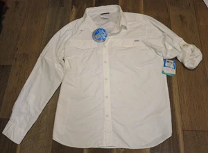 Columbia XM1602-100 Men's White Kestrel Trail Omni Shade LS Shirt Sz XL NWT - Picture 1 of 14