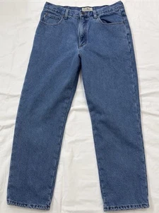 LL Bean Jeans Men's 34x29 Blue Denim Fleece Lined Classic Fit - Picture 1 of 13