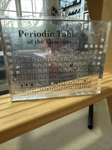 Acrylic Periodic Table of Chemical Elements Display with Real Samples Clear  - Bild 1 von 7