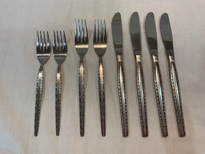 8 piezas cubiertos de acero inoxidable Stanley Roberts Japón ENSENADA de colección en muy buena condición Foto 1 de 4