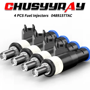 4x OEM Siemens Fuel Injectors for 2007-2017 Jeep Compass 2.4L I4 04891577AC - Picture 1 of 18