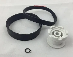 Dyson DC03 DC04 DC07 DC14 DC27 DC33 Kupplung Reparatursatz - Gurte & weißes Rad - Bild 1 von 3