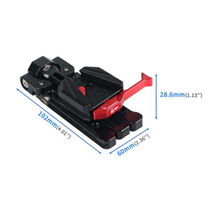 Schnellspanner Klemmplatte Montage Steckplätze DSLR Kamera Mini V Lock Mount Adapter - Bild 1 von 1
