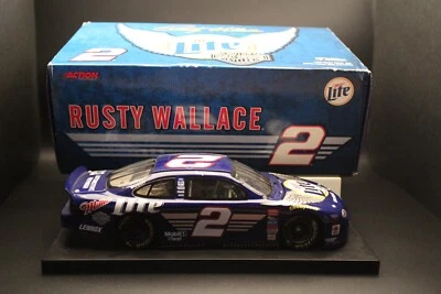 Harley Davidson Rusty Wallace Miller Lite 1:24 Acción NASCAR Diecast 1999 Taurus Foto 1 de 4