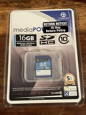 Centon 16 GB Class 10 SDHC Flash Memory Card - Image 1 of 2