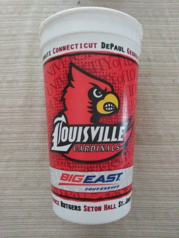 Louisville Cardinals Big East Tumbler 6 3/4 x 4 Cover