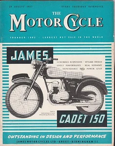 THE MOTORCYCLE MAGAZINE, FROM ENGLAND,3-,AUG.29,'57,AUG.21,'58,& April 14,1960 - Picture 1 of 9